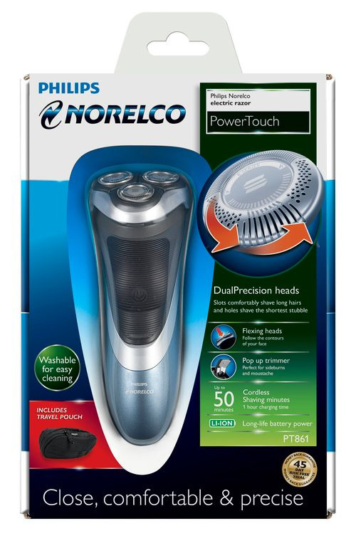 Philips Norelco Shaver 3900 PT861/41 men's shaver Rotation shaver Trimmer Black, Blue, Silver – image 2