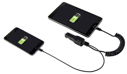 Leitz 63330095 mobile device charger Smartphone, Tablet Black Cigar lighter Auto – image 3