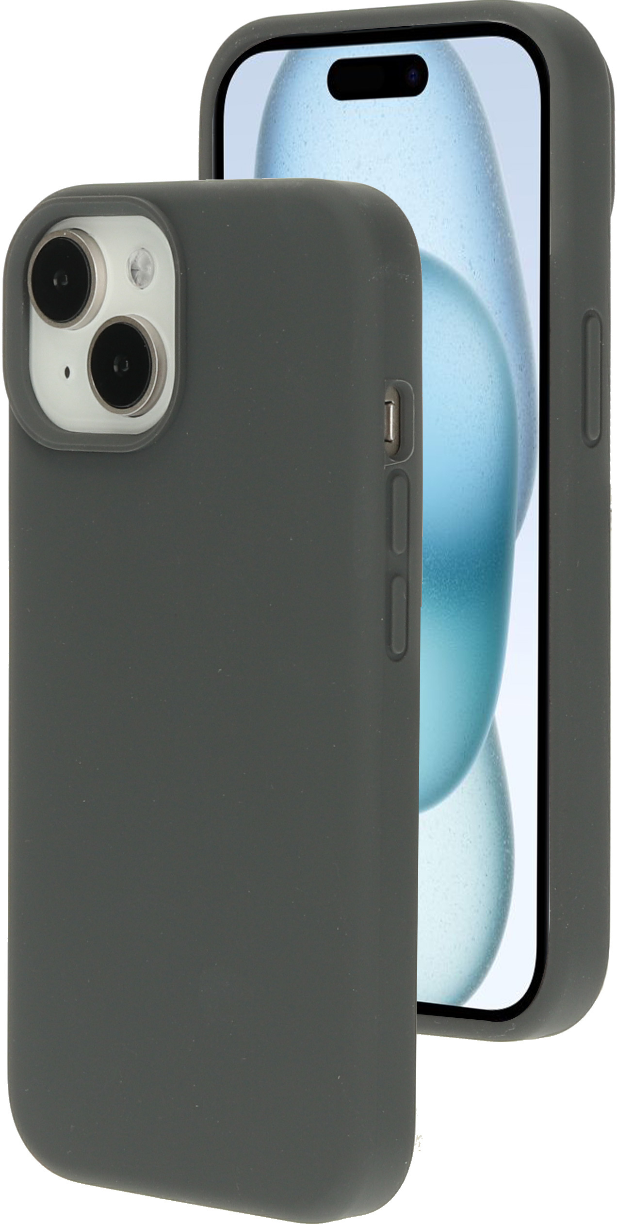 Mobiparts Silicone Cover Apple iPhone 15 Urban Grey