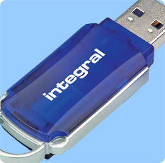 Integral 1GB USB 2.0 Courier Flash Drive