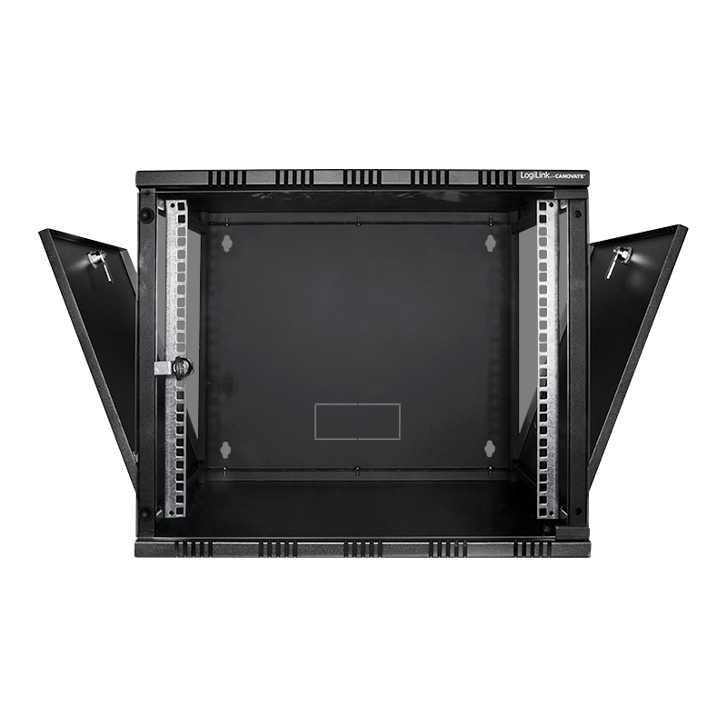 LogiLink W09B54B rack cabinet 9U Wall mounted rack Black – image 3