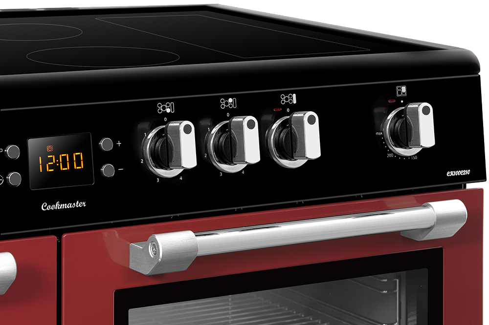 Leisure CK100C210R cooker Range cooker Electric Ceramic hob Red – image 2