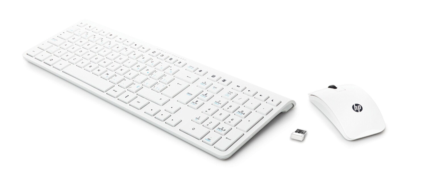 HP C6400 keyboard Mouse included RF Wireless White – image 2
