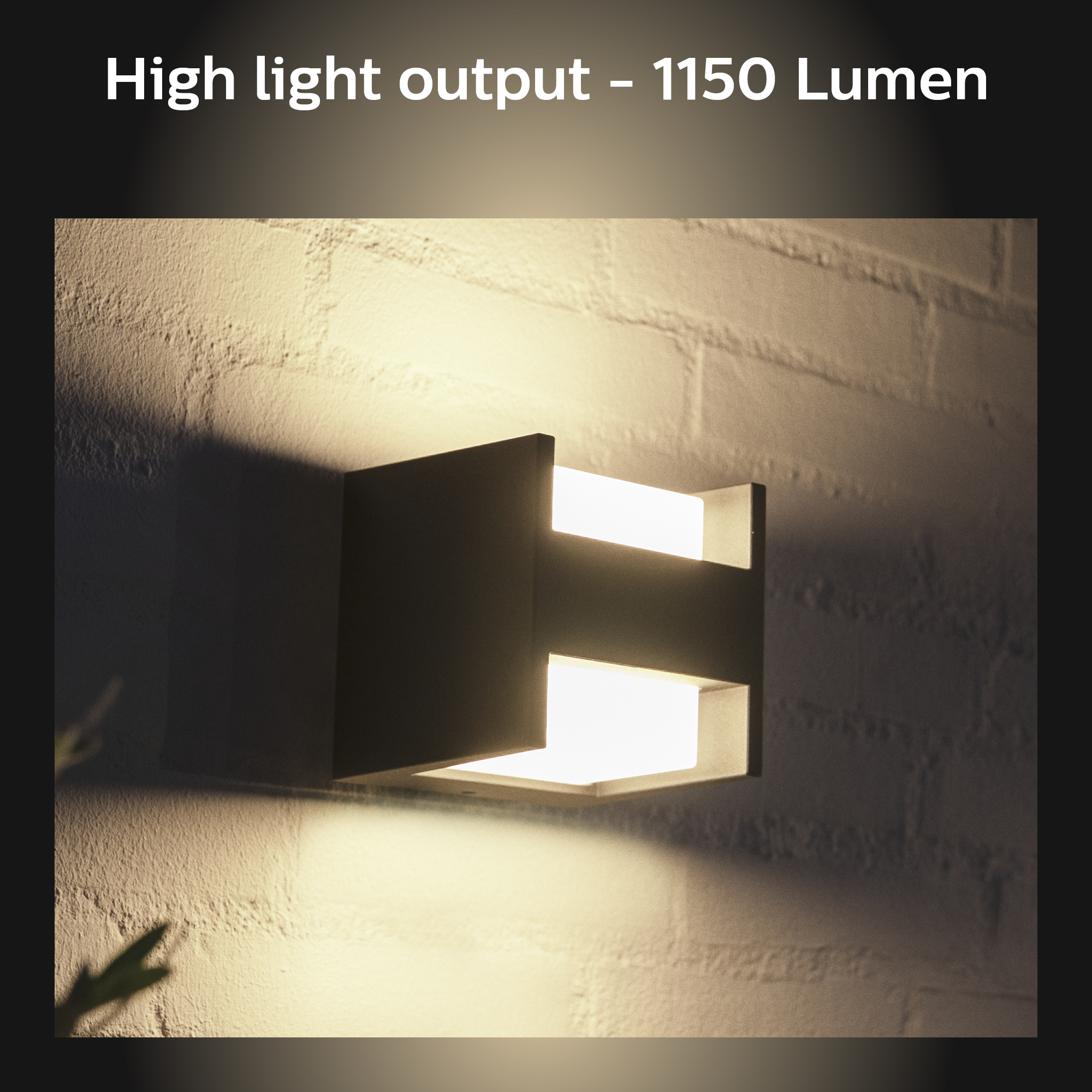Philips by Signify Philips Hue White Fuzo Outdoor Wall Light – image 5