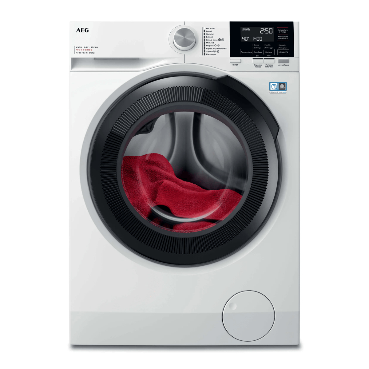 AEG LWR7G856OB washer dryer Freestanding Front-load White – image 2