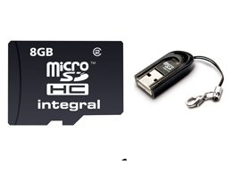 Integral INMSDH8G2NAUSBR card reader USB Black