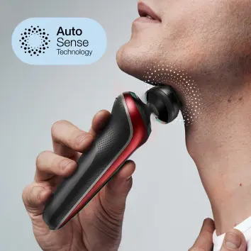 Braun Series 6 61-R1000s Foil shaver Black, Red – image 5