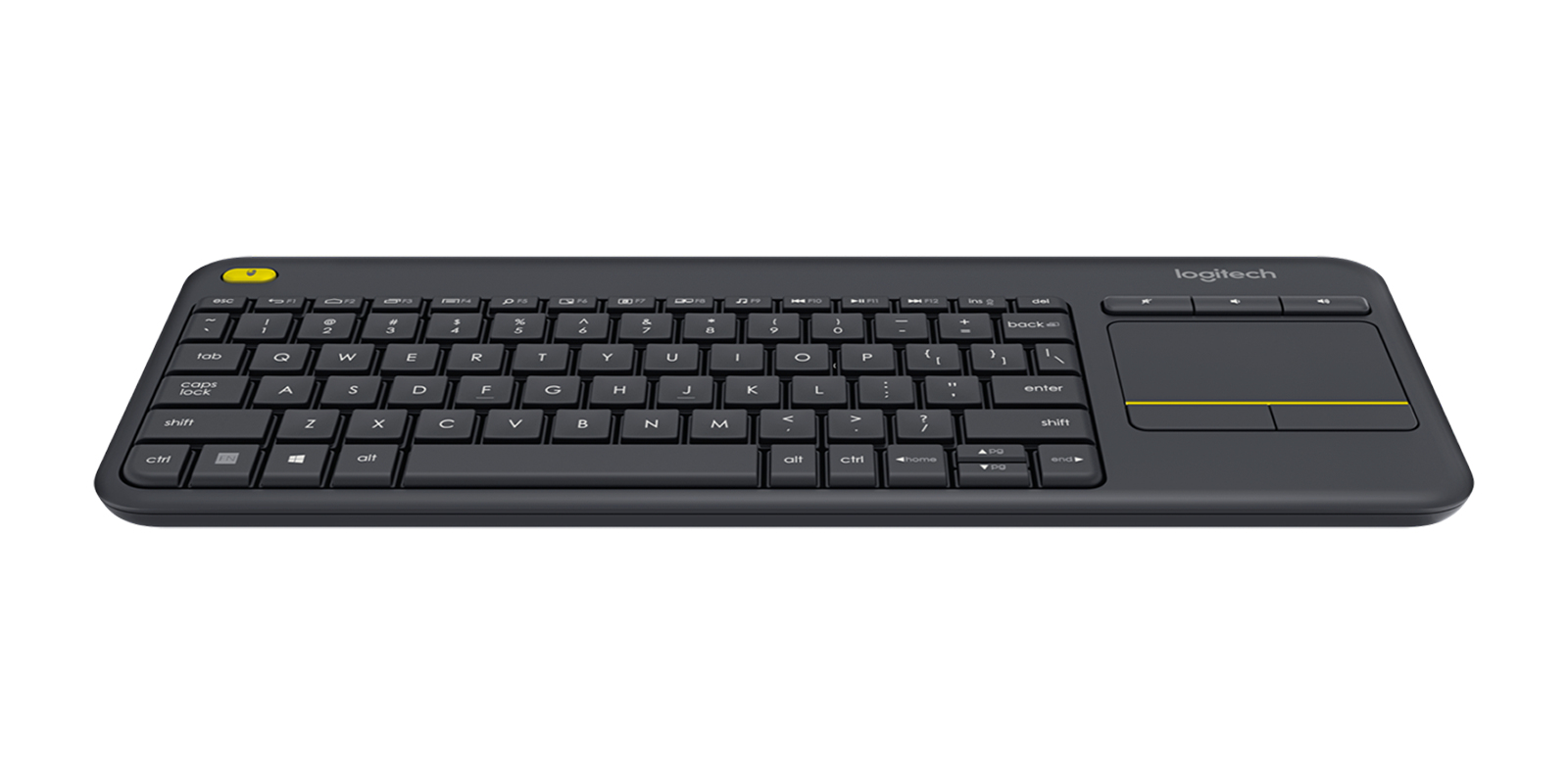 Teclado Inalámbrico Touch Logitech K400 Plus Inalámbrico Negro - 920-007123 Teclado Inalámbrico Touch Logitech K400 Plus Inalámbrico Negro - 920-007123