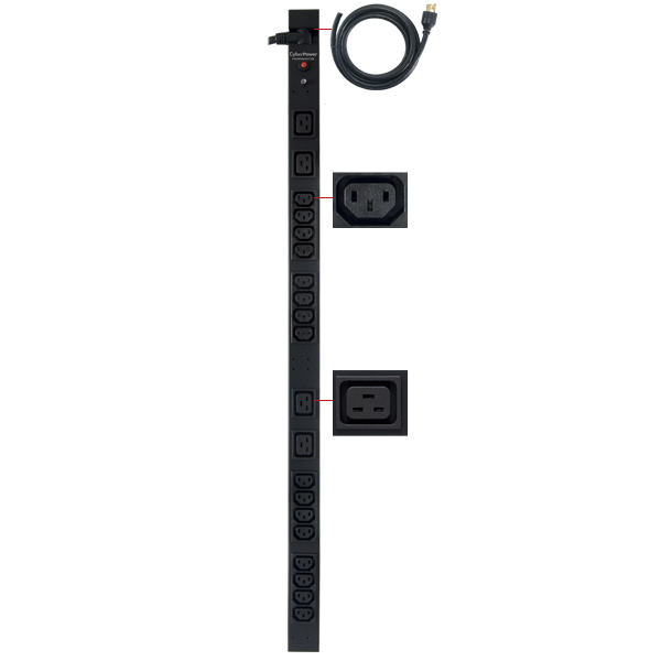 CyberPower PDU20BVHVT20F power distribution unit (PDU) 20 AC outlet(s) 0U Black – image 2