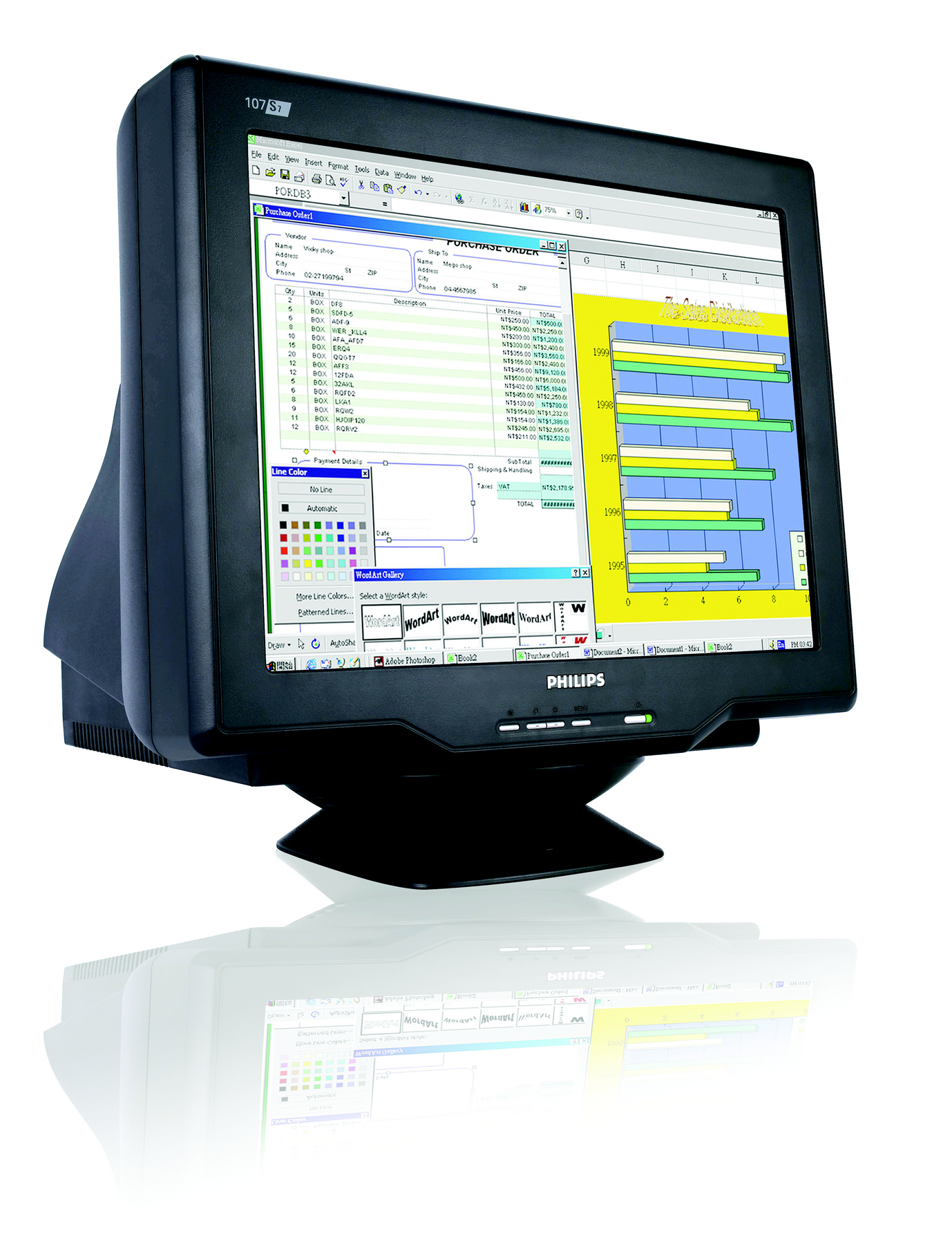 Philips CRT monitor 107S76/00 