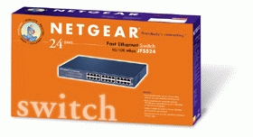 NETGEAR ProSafe™ 24 Port 10/100 Rackmount Switch with 100FX Slot – image 2
