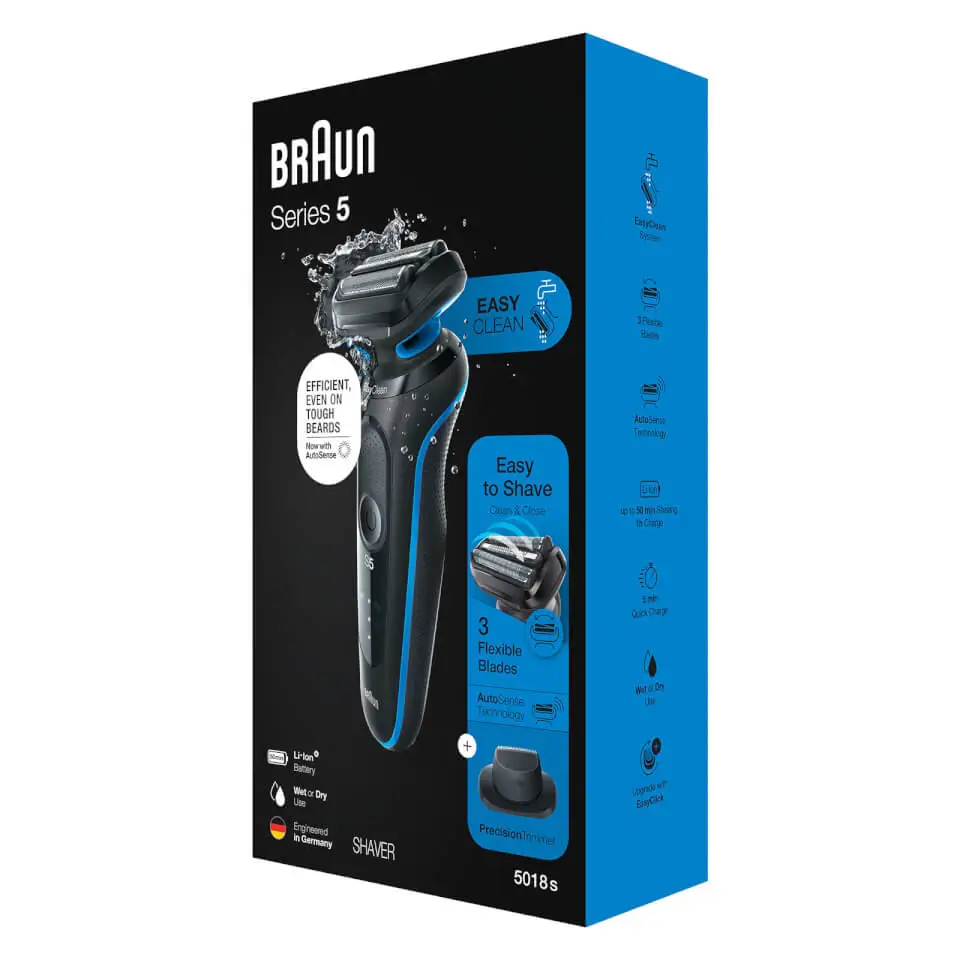 Braun Series 5 51-B1200S Foil shaver Trimmer Blue – image 3