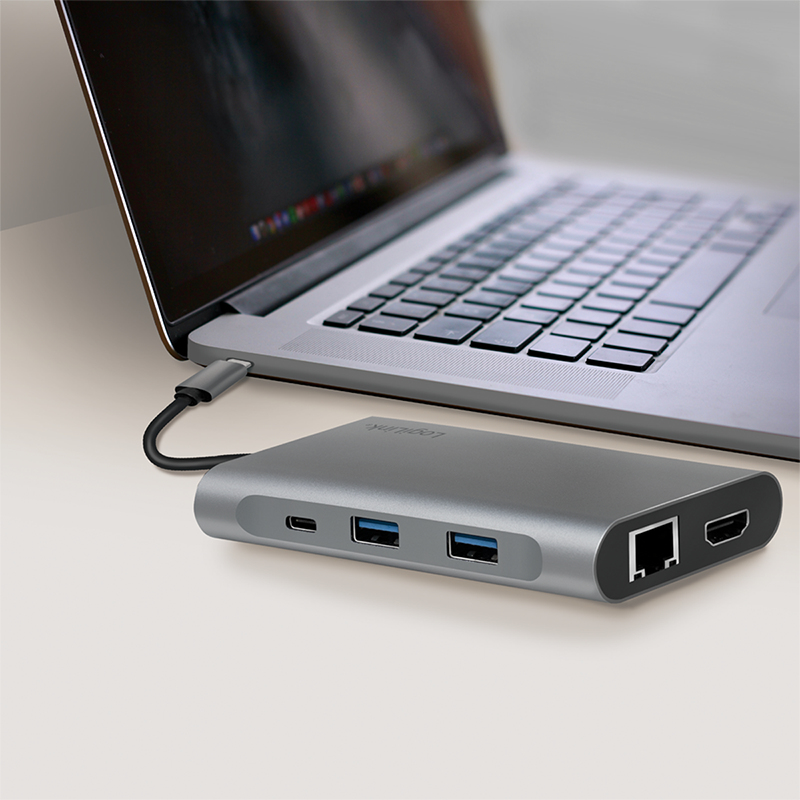 LogiLink UA0382 laptop dock/port replicator Wired USB 3.2 Gen 1 (3.1 Gen 1) Type-C Silver – image 7