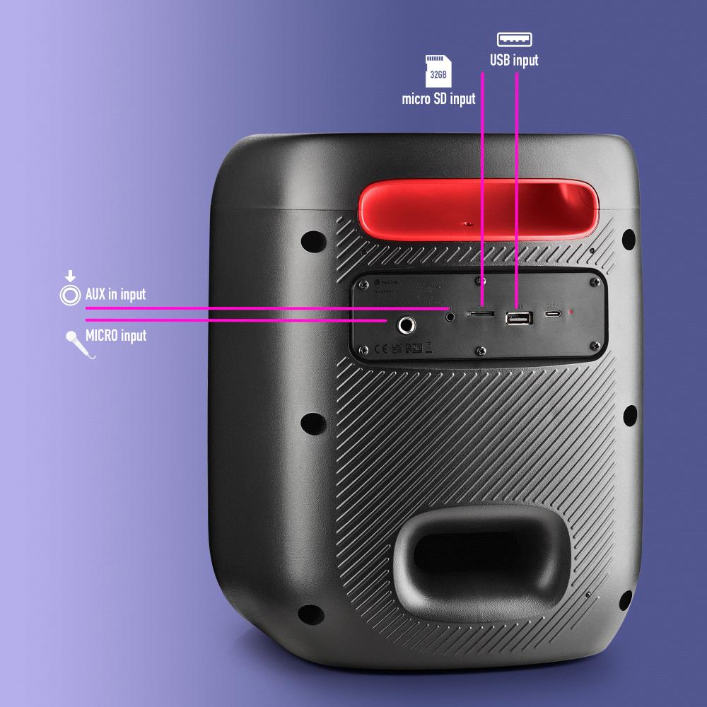 NGS WILD SWAG GO Party speaker Black 40 W image 8