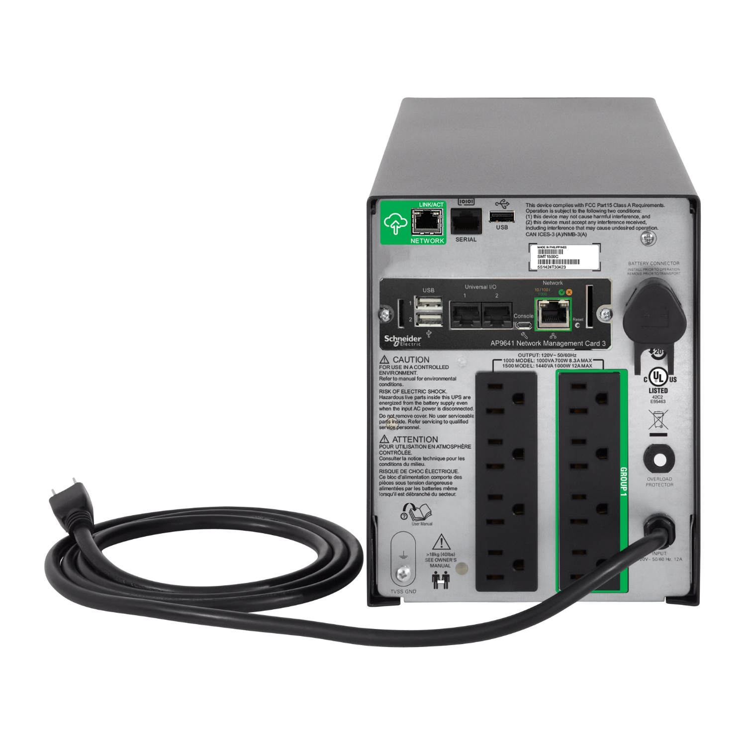 APC SMT1500CNC uninterruptible power supply (UPS) Line-Interactive 1.44 kVA – image 2