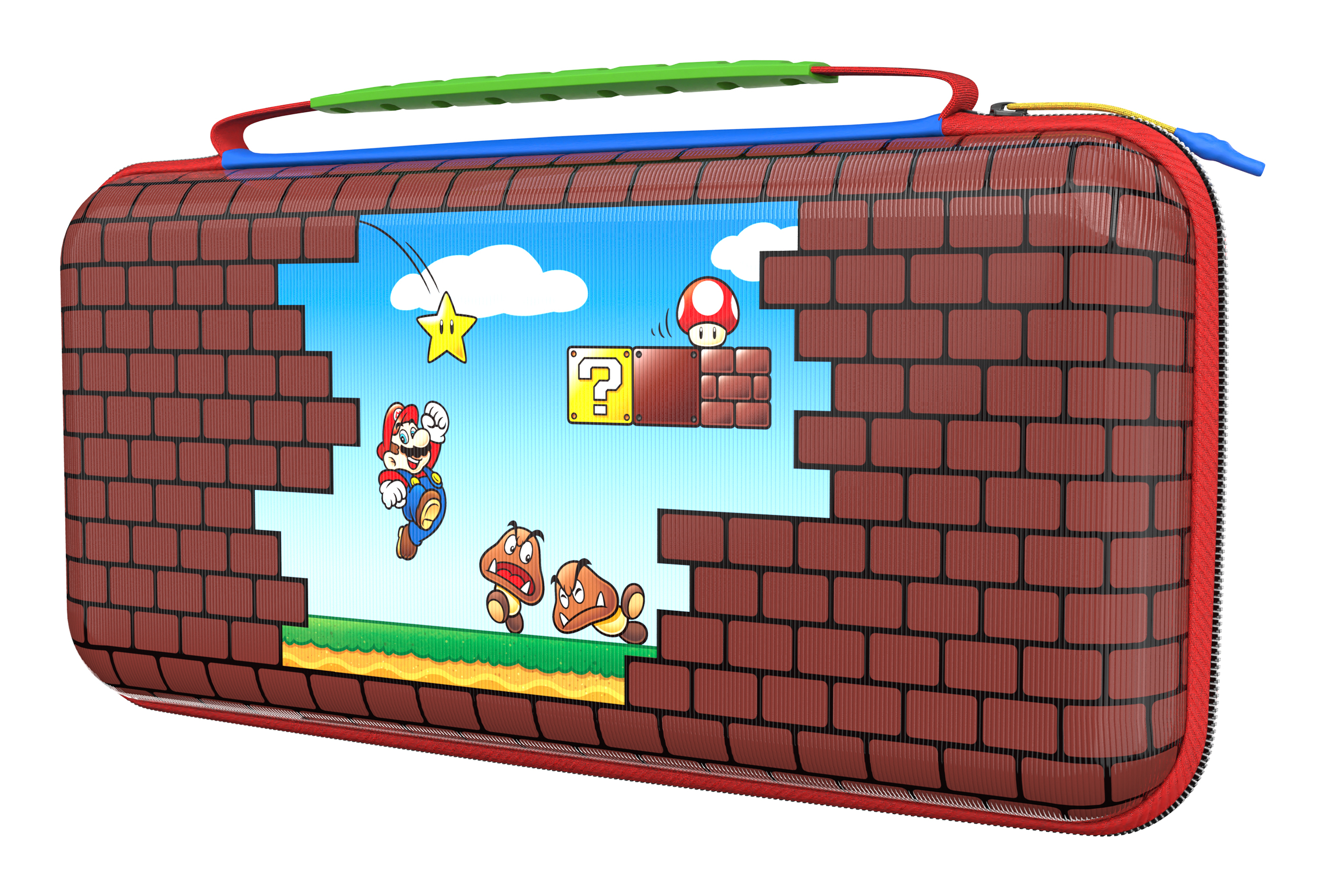 Turtle Beach PlayTrek Étui de voyage Mario Bricks sous licence officielle de Nintendo pour protéger votre Nintendo Switch 2