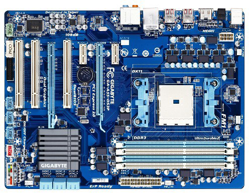 GIGABYTE GA-A55-DS3P AMD A75 Socket FM1 ATX