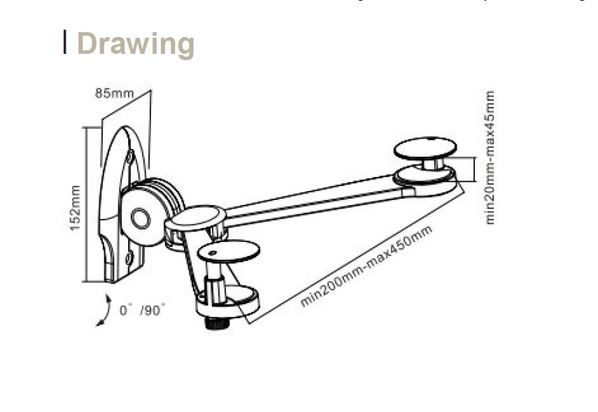 Foldable DVD Bracket