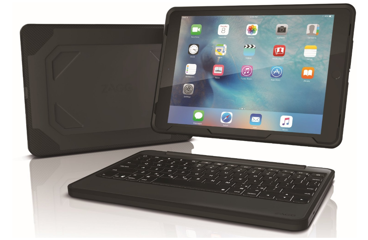 ZAGG ID8RGK-BBG mobile device keyboard QWERTZ Bluetooth Black, Grey – image 1