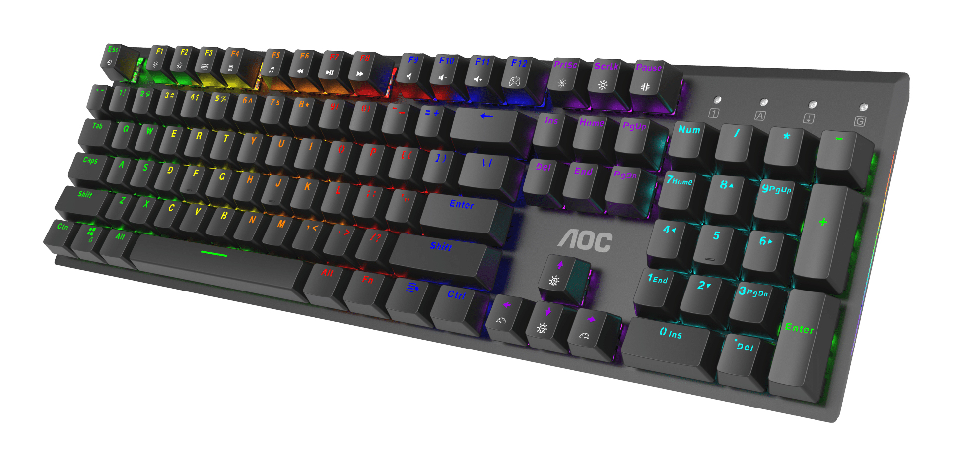 AOC GK480 keyboard Gaming USB Black – image 5