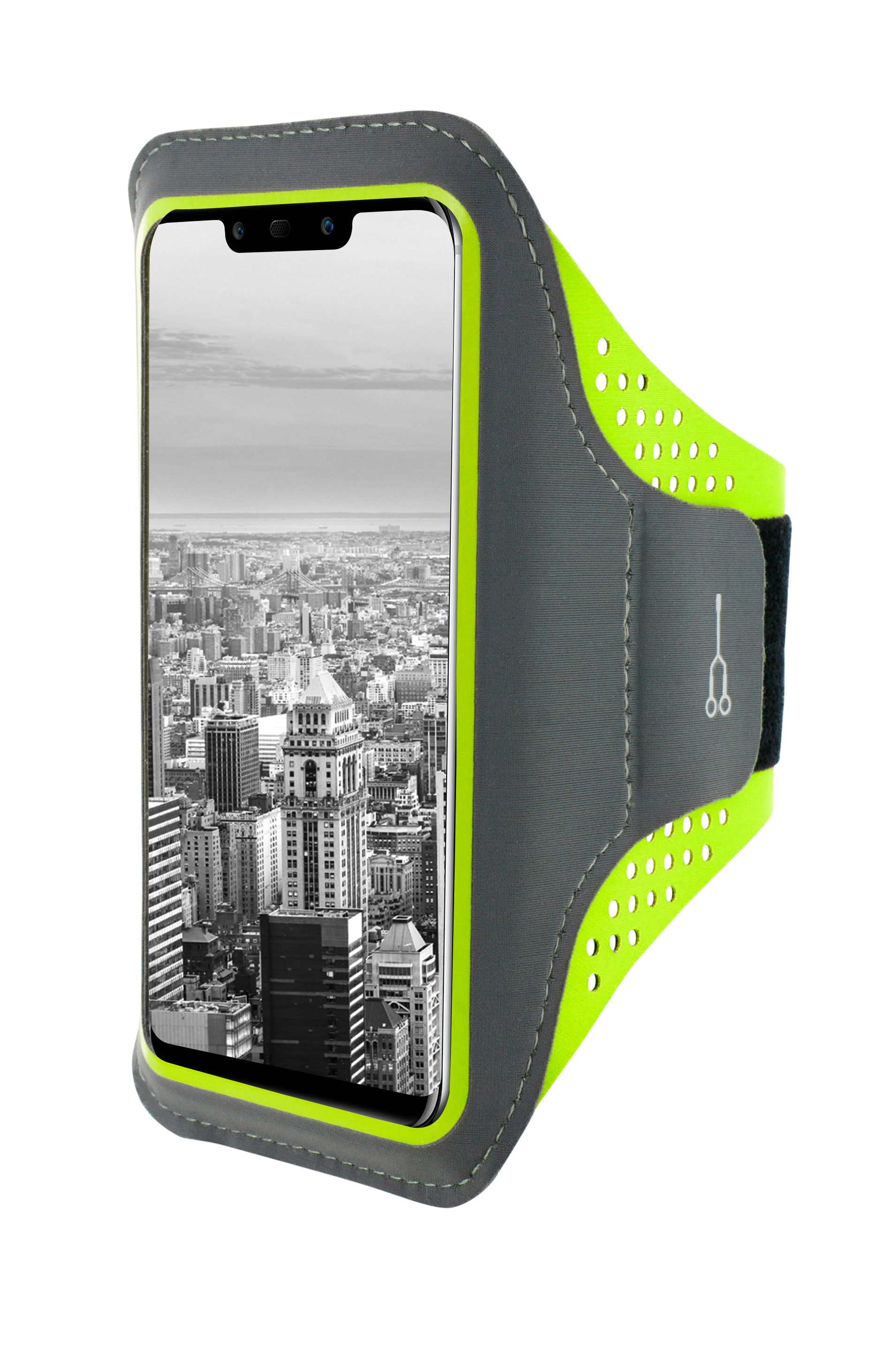 Mobiparts Comfort Fit Sport Armband Huawei Mate 20 Lite Neon Green – image 1