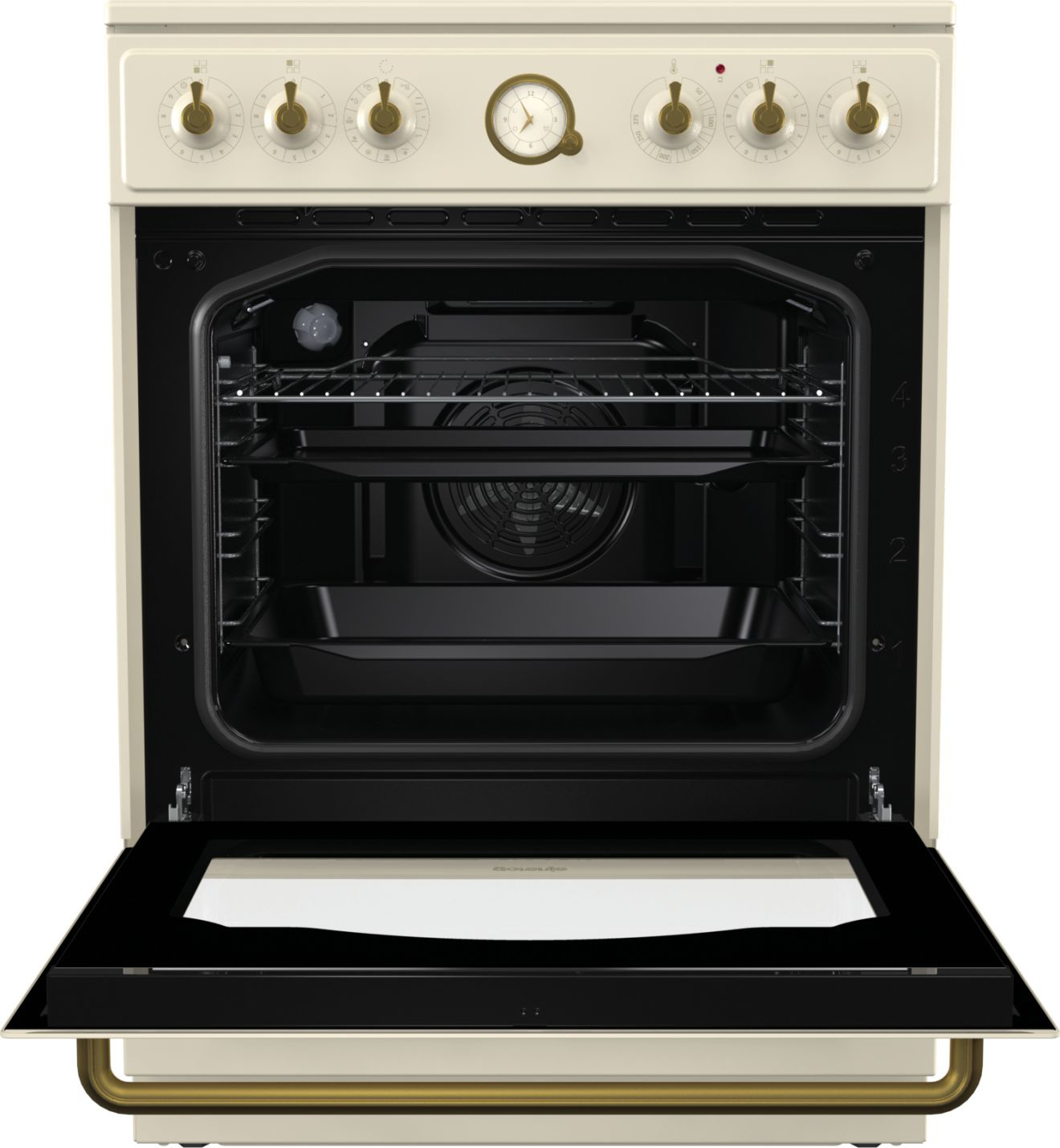Gorenje EC62CLI Freestanding cooker Electric Ceramic hob Champagne – image 3