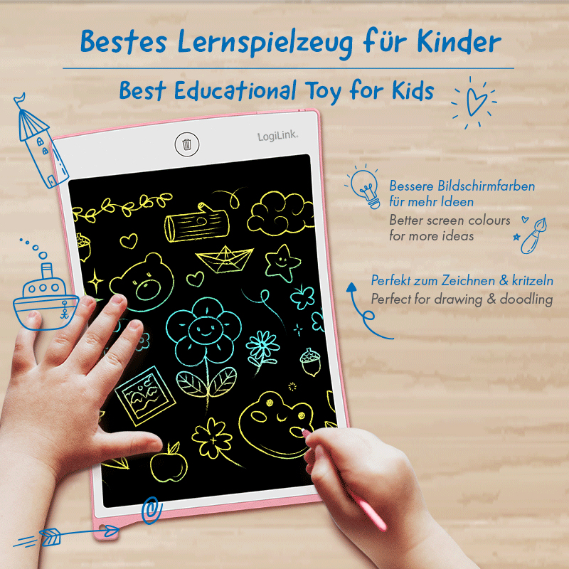 LogiLink AA0180 children's tablet Pink – image 3
