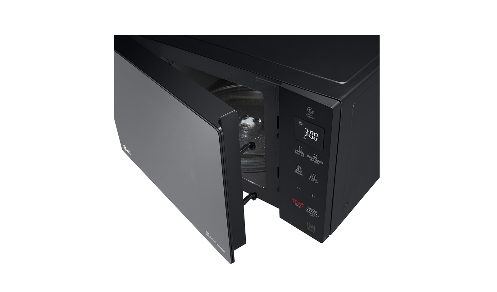 LG MS1536GIR microwave Black, Mirror Solo microwave Countertop – image 7