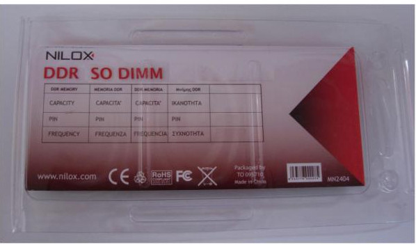 Nilox DDR 1GB 400MHz SO-DIMM PC-3200 – image 2