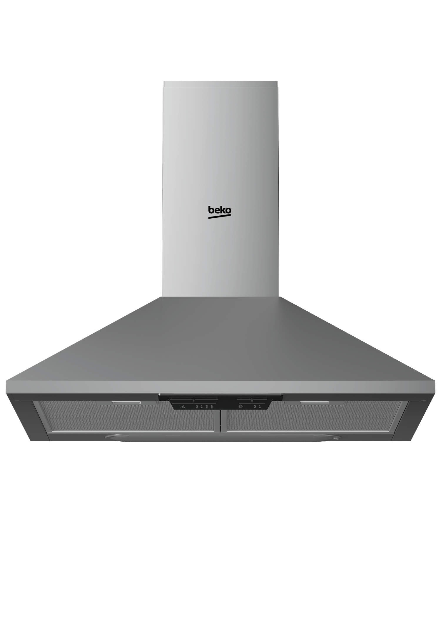 Beko HCP61310IH cooker hood Wall-mounted Stainless steel 395 m³/h – image 1