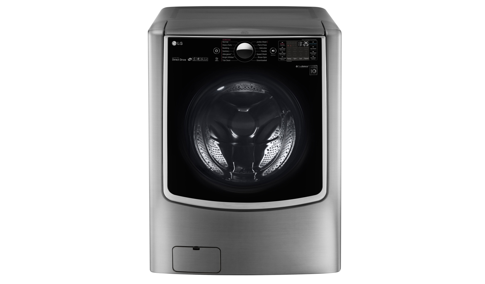 LG WM9000HVA washing machine Front-load 1300 RPM Graphite, Stainless steel
