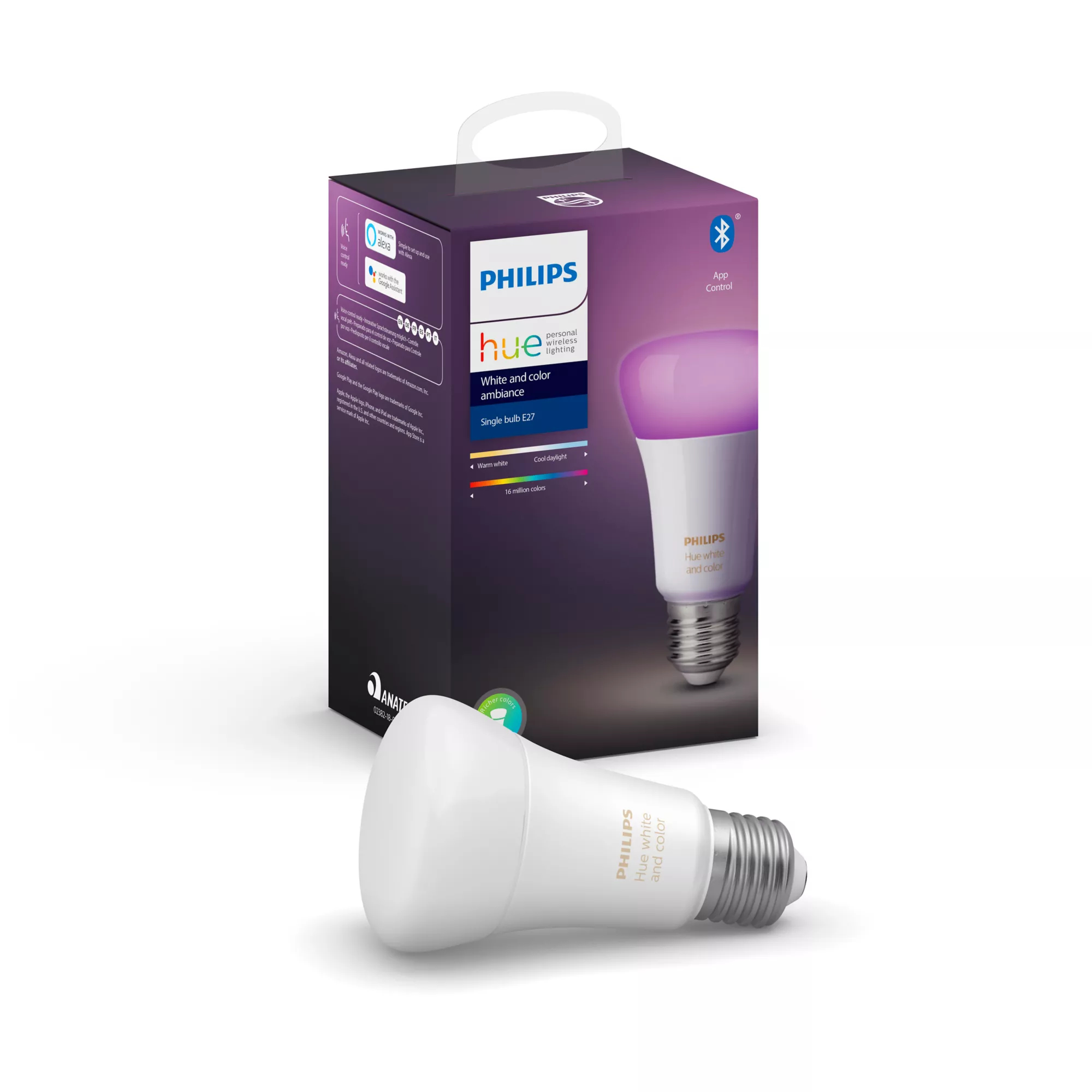 Philips by Signify Philips Hue White and colour ambience 8718699705312 smart lighting Smart bulb Bluetooth/Zigbee – image 1