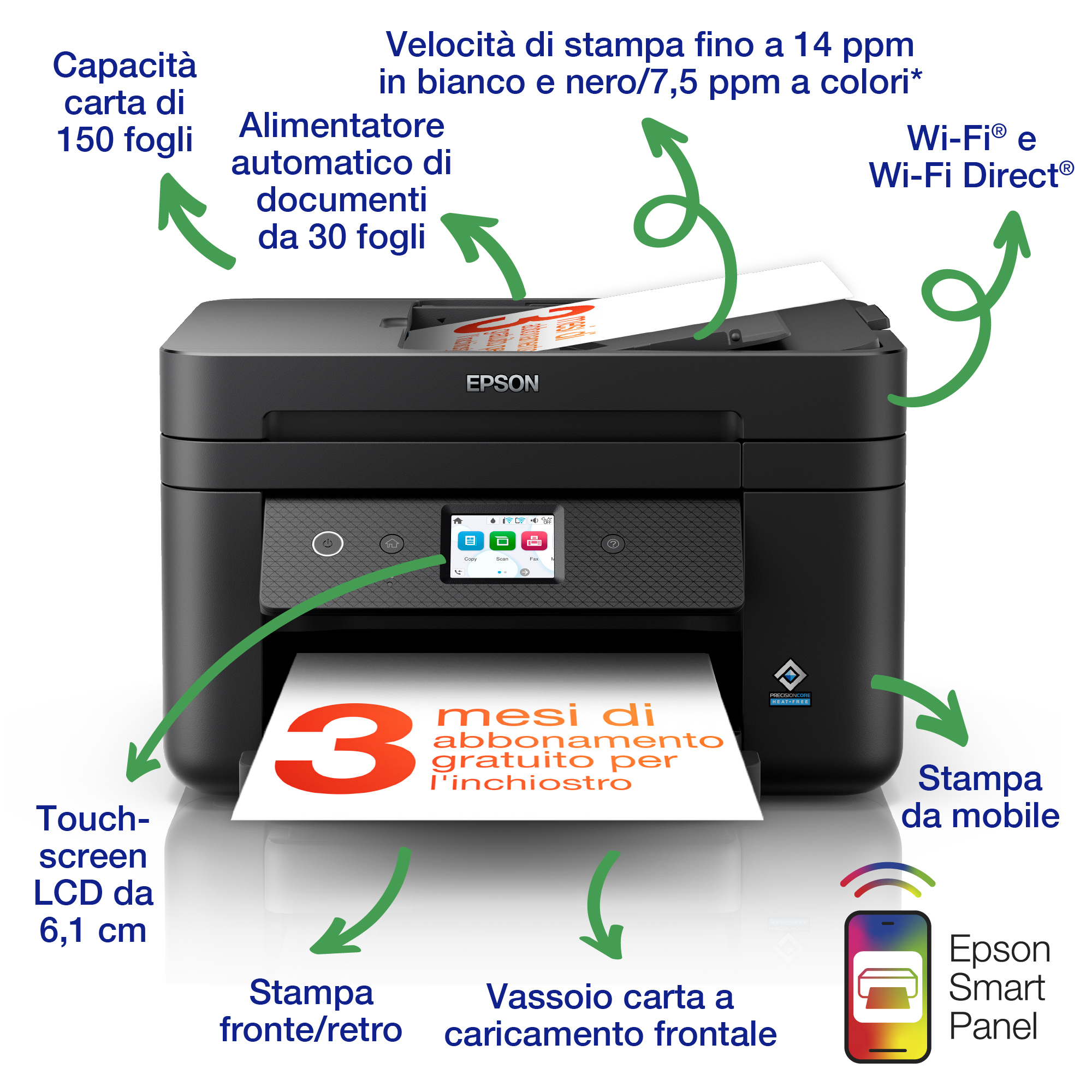 Epson WorkForce WF-2960DWF. Tecnologia di stampa: Ad inchiostro, Stampa: Stampa a colori - Miniatura 2