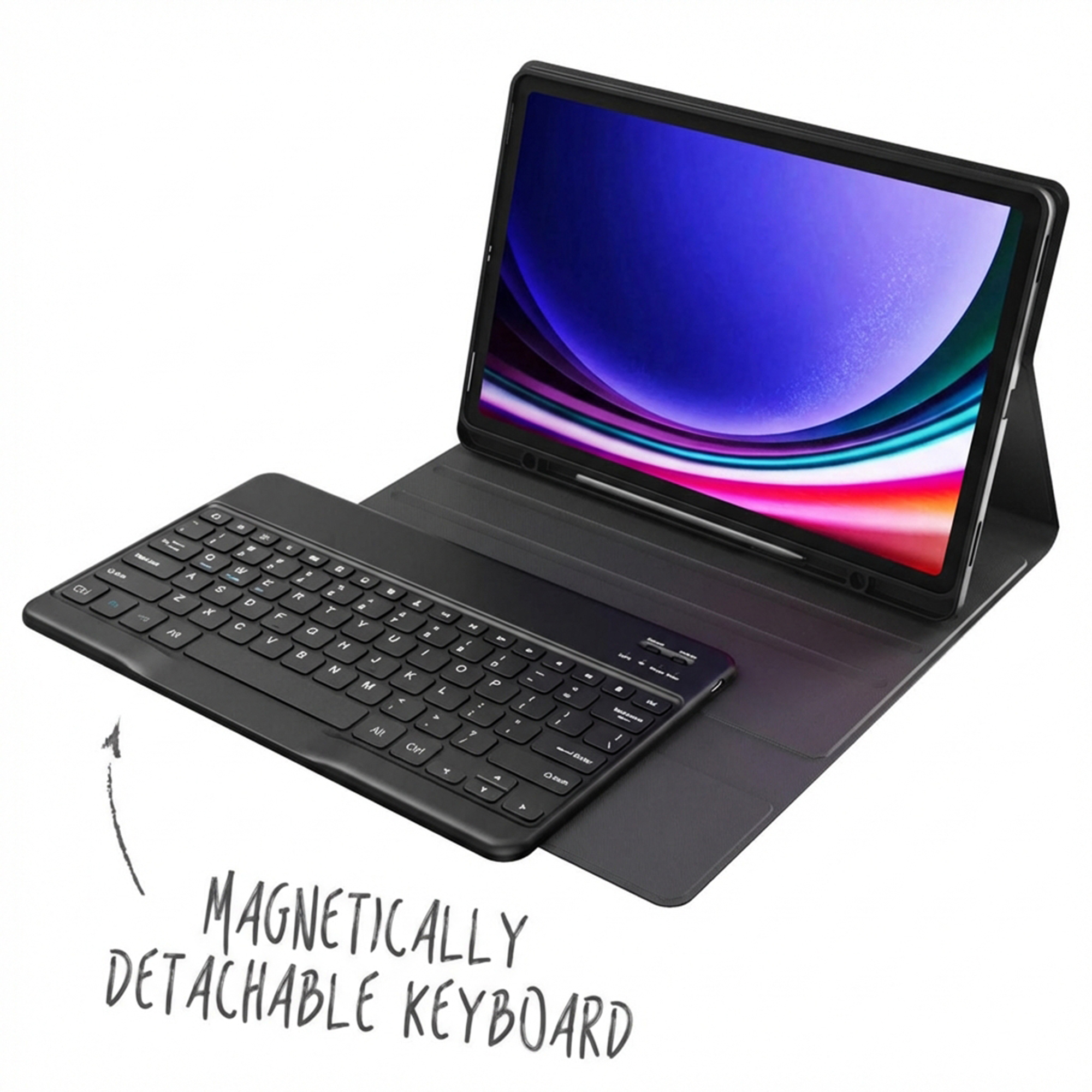 Accezz SH00081301 mobile device keyboard QWERTY Bluetooth Black – image 4