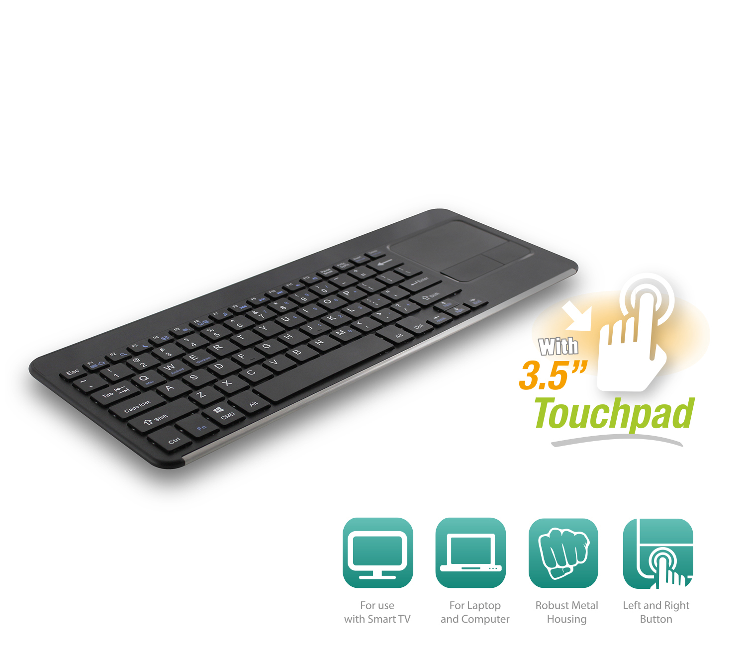 Ewent EW3115 keyboard Universal RF Wireless QWERTY US International Black – image 2