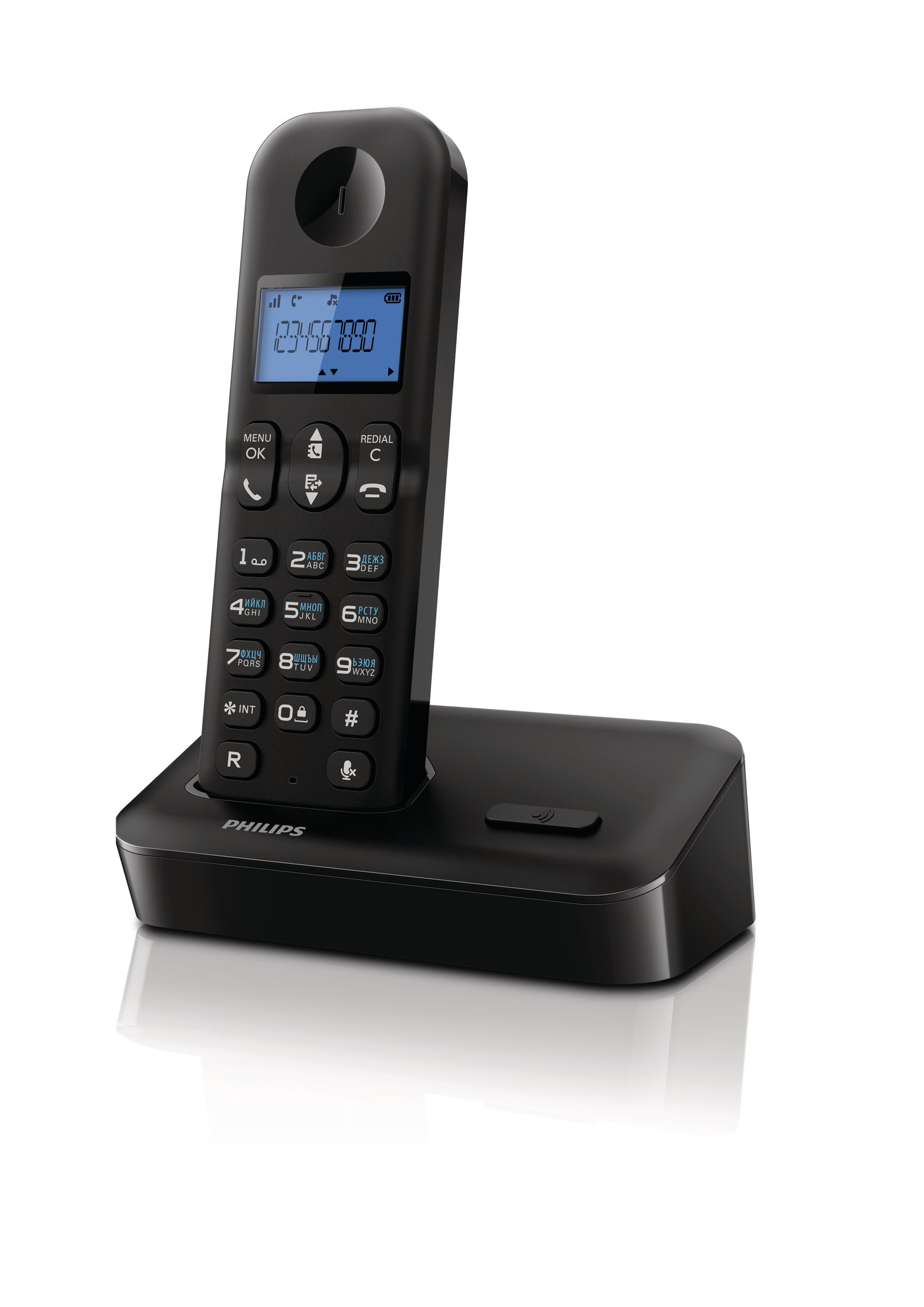 Philips D1501B/51 telephone DECT telephone Caller ID Black