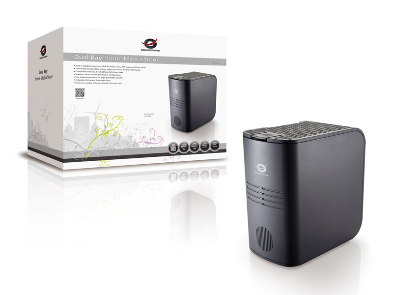 Conceptronic Dual Bay Home Media Store – image 6