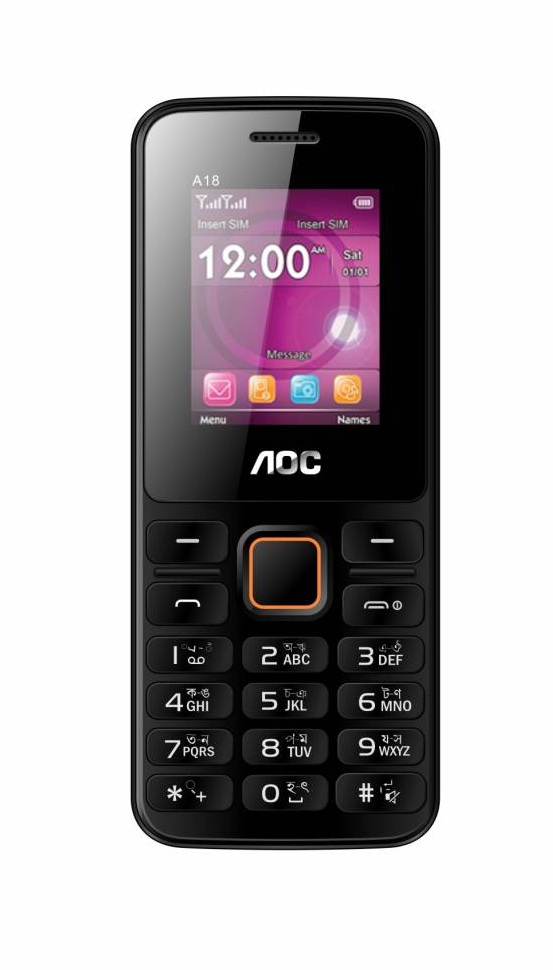 AOC A17 4.5 cm (1.77") Black Feature phone – image 1