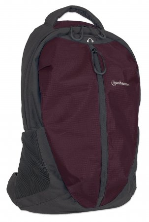 Manhattan Airpack 15.6" Backpack, Colour Plum/Black – image 2