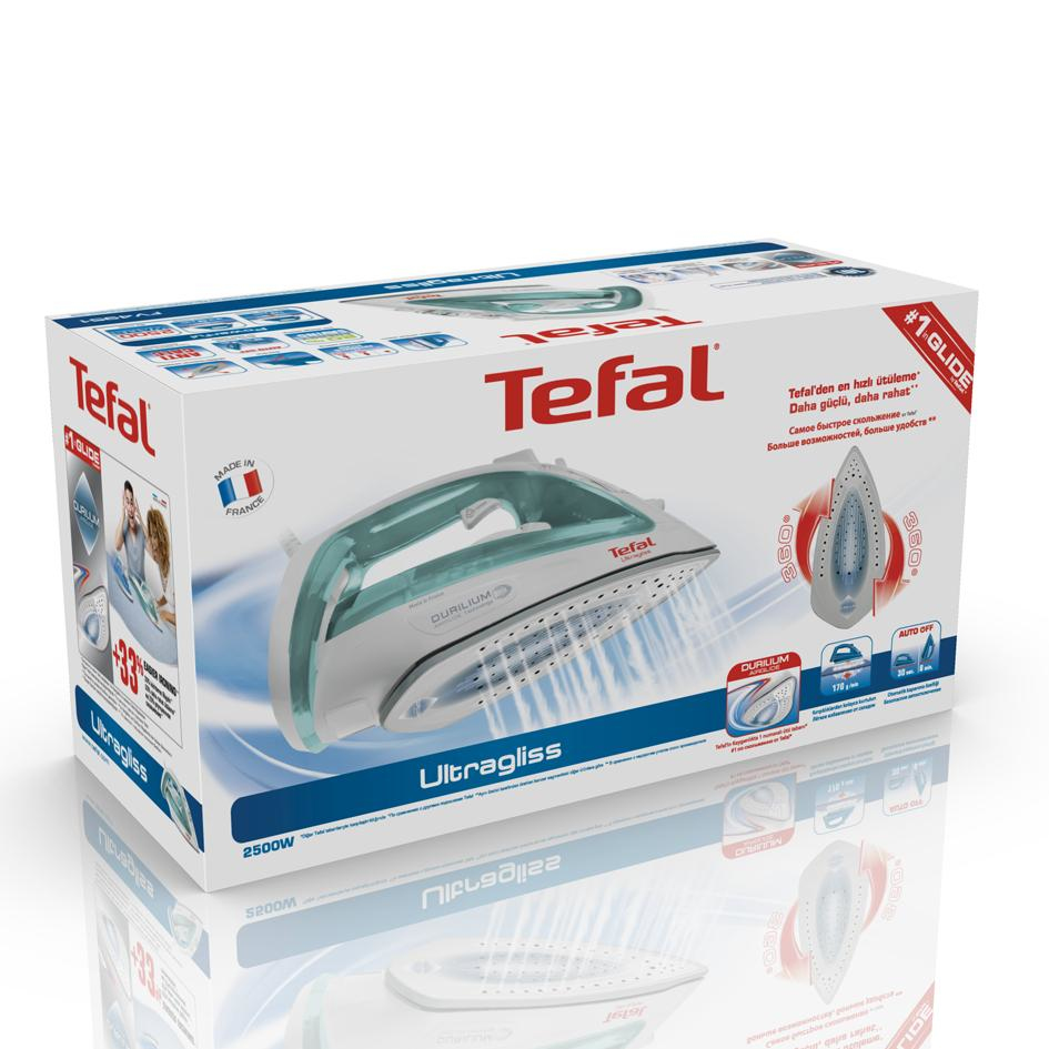 Tefal UltraGliss FV4951 iron Steam iron Durilium Airglide soleplate – image 5