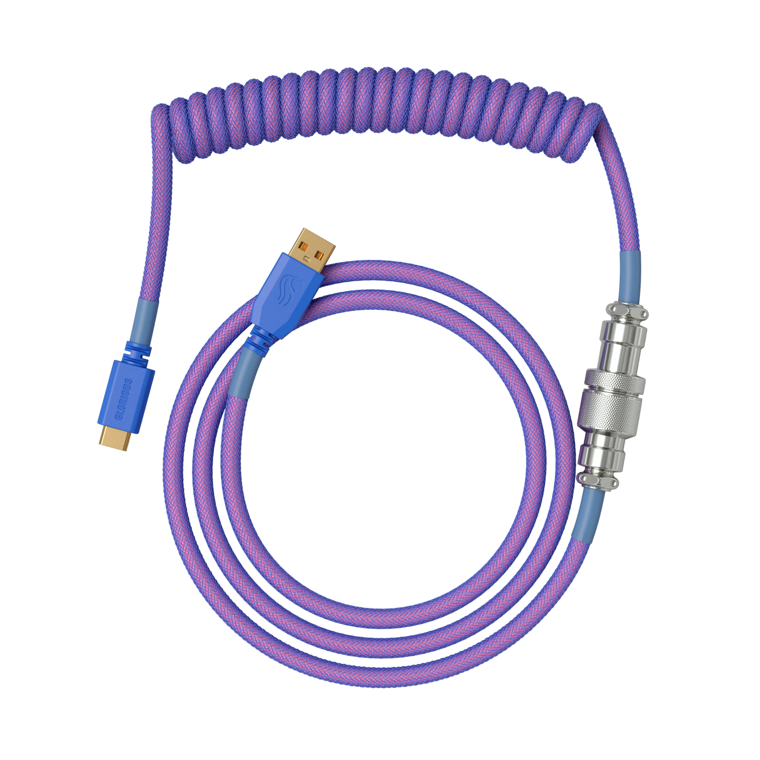 Glorious Gaming GLO-KB-ACC-CBL-COIL-NEB cavo per tastiera/mouse Viola 1,4 m