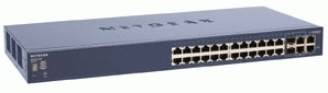 NETGEAR ProSafe™ 24 Port 10/100 Stackable Smart Switch + 4 Gigabit Ports – image 2