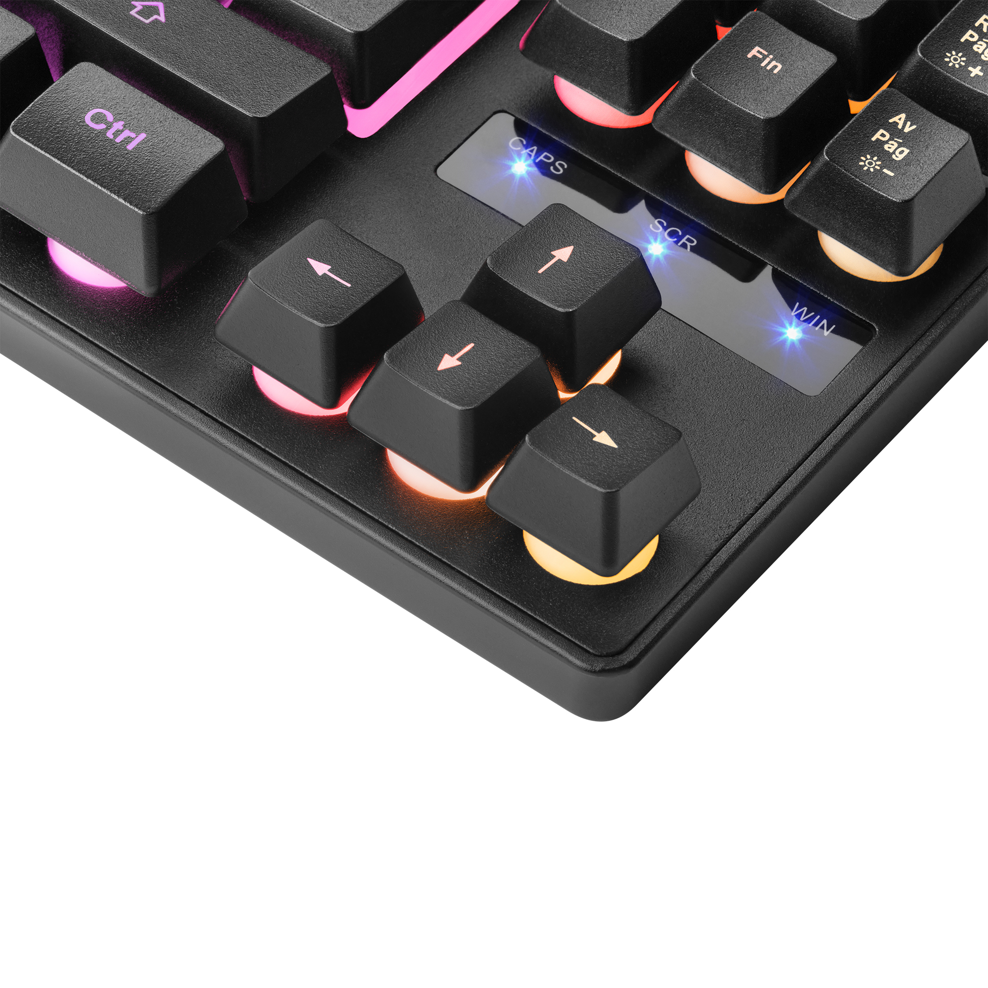 Mars Gaming MKTKLES Gaming Keyboard H-Mech RGB Lighting 8 Effects Antighosting Spanish Language – image 6