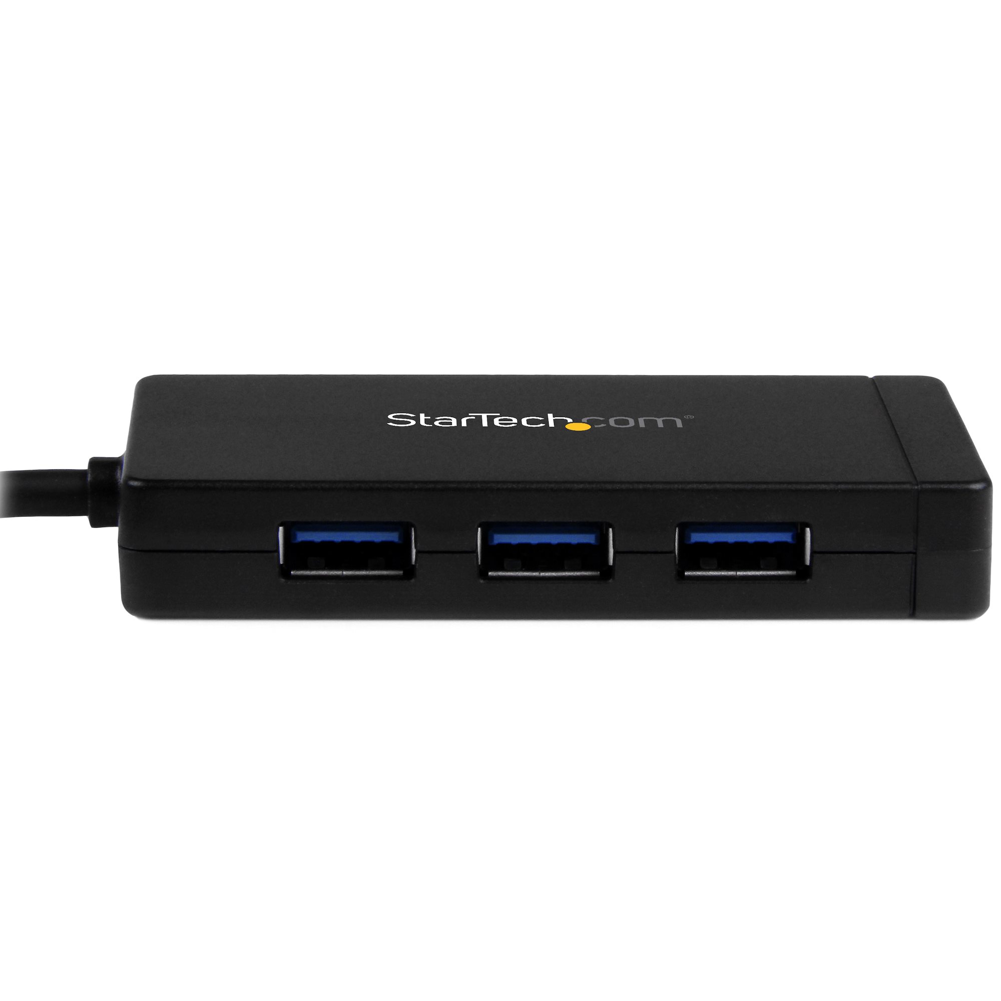 StarTech.com 3-Port USB-C Hub with Gigabit Ethernet - USB-C to 3x USB-A - USB 3.0 (5Gbps) - Includes Power Adapter - TAA – image 3
