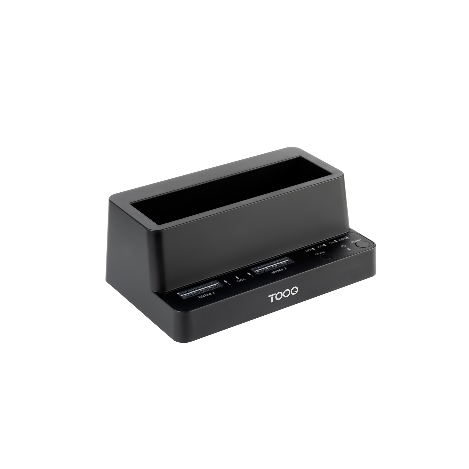 TooQ TQDS-502B storage drive docking station USB 3.2 Gen 1 (3.1 Gen 1) Type-C Black – image 1