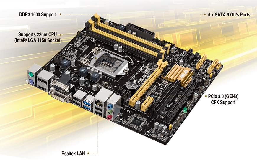 ASUS B85M-E/CSM motherboard Intel® B85 LGA 1150 (Socket H3) micro ATX – image 5