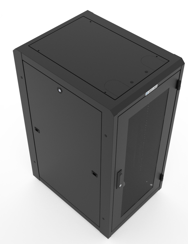 Vertiv GL480E-2432-B-SQM6MS rack cabinet 24U Freestanding rack Black – image 3