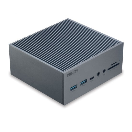 Lindy 43351 laptop dock/port replicator Docking USB 3.2 Gen 1 (3.1 Gen 1) Type-C Grey – image 1