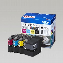 Brother LC119/115-4PK ink cartridge Original High (XL) Yield Black, Cyan, Magenta, Yellow