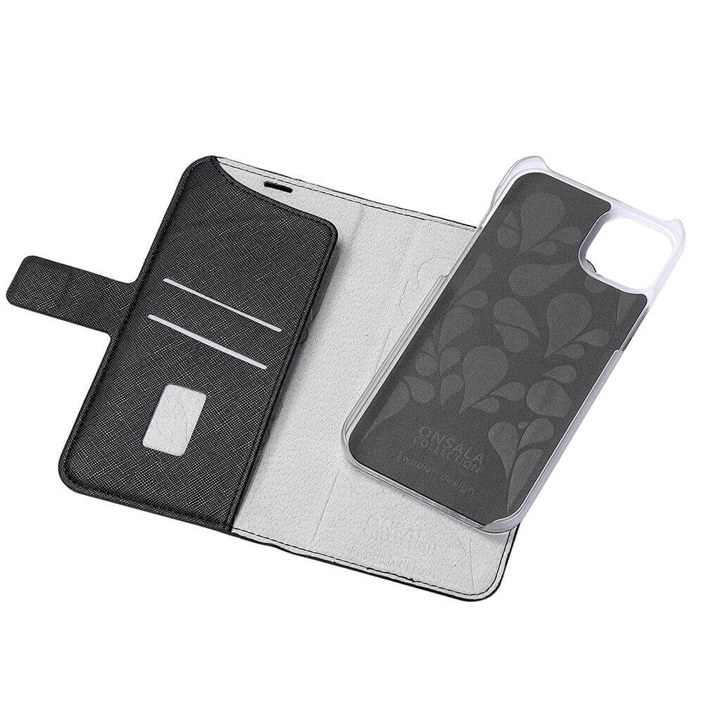 Onsala Wallet Case Eco Midnight Black - iPhone 14 Plus – image 4